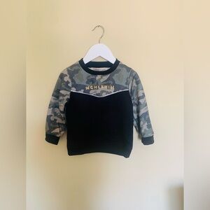 Three Sixty Boys Toddler Camo 'MCMLXVIII' Print Chevron Long Sleeve Sweater